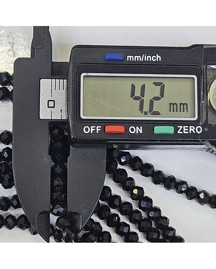 4mm İpe Dizili Kristal Boncuk Mat Aynalı Deniz Yeşil - 10 Dizi
