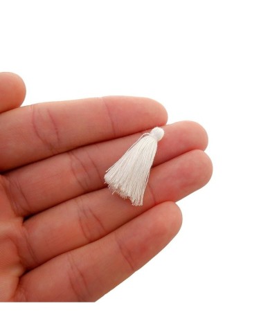 100 ADET - MİNİ BOY PÜSKÜL  - 3CM - KIRIK BEYAZ