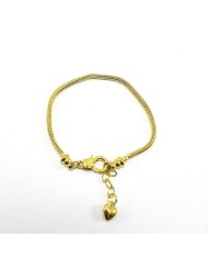 Rodyum Kaplama Pandora Bileklik Zinciri Gold