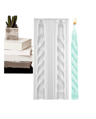 Pimli Örgü Şamdan Mum Kalıbı - Hobi Silikon Kalıbı -Kod:1115