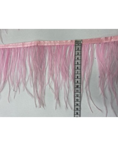 Deve Kuşu Tüyü Pembe 1 Metre