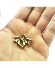 Huni Boncuk Kapak - Boncuk Şapkası - 6 mm - Gümüş - 50 Adet