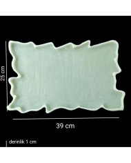 Eksantrik Büyük Boy Silikon Epoksi Reçine Tepsi Kalıbı