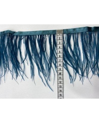 Deve Kuşu Tüyü Koyu Petrol 1 Metre