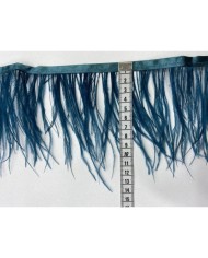 Deve Kuşu Tüyü Koyu Petrol 1 Metre