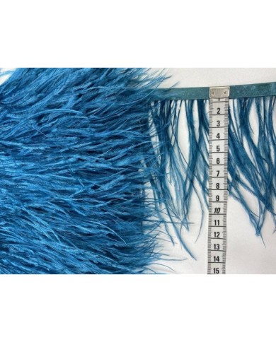 Deve Kuşu Tüyü Koyu Petrol 1 Metre