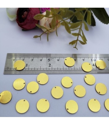 Pleksi pul 100gr -gold Bijuteri ve oyalık Pleksi Pulları 20mm M10