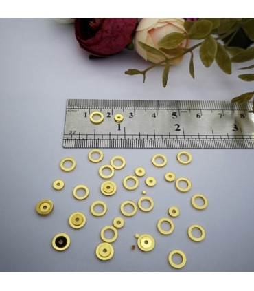 Pleksi pul 100gr- gold Bijuteri ve oyalık Pleksi Pulları 6mm M208