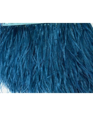 Deve Kuşu Tüyü Koyu Petrol 1 Metre