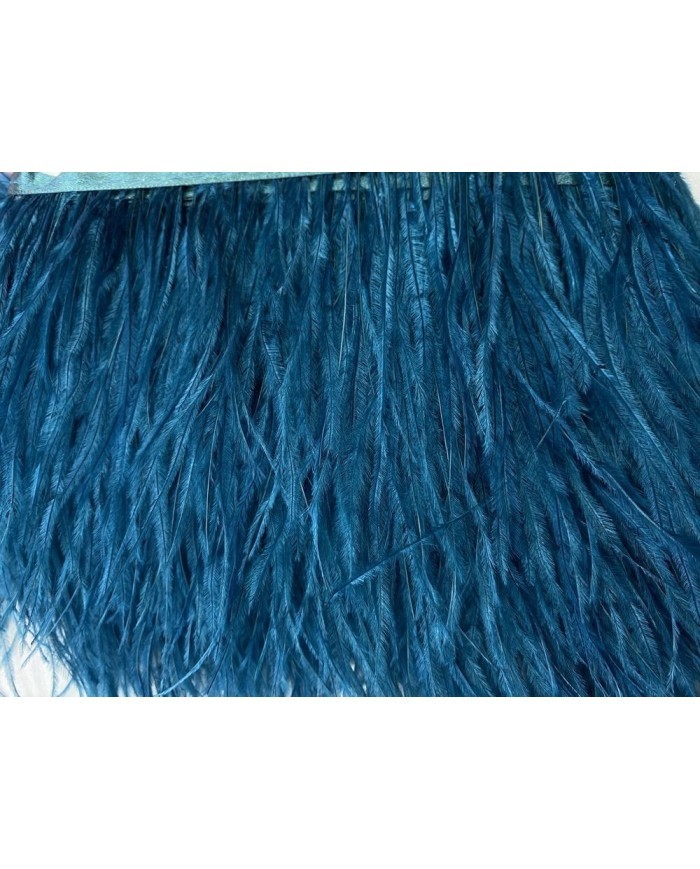 Deve Kuşu Tüyü Koyu Petrol 1 Metre