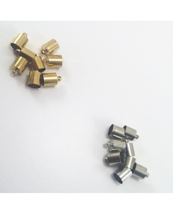 Huni Boncuk Kapak - Boncuk Şapkası - 11 mm - Gümüş - 10 Adet