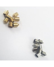 Huni Boncuk Kapak - Boncuk Şapkası - 11 mm - Gümüş - 10 Adet