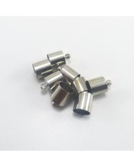 Huni Boncuk Kapak - Boncuk Şapkası - 11 mm - Gümüş - 10 Adet