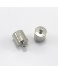 Huni Boncuk Kapak - Boncuk Şapkası - 11 mm - Gümüş - 10 Adet