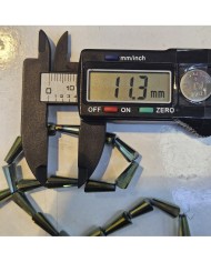 6x12mm İpe Dizili Deve Tabanı Huni Kristal Boncuk Mat Beyaz - 1 Dizi