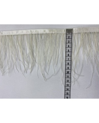 Deve Kuşu Tüyü Açık Krem 1 Metre