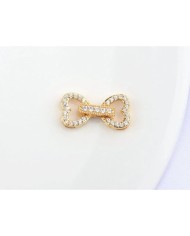 Zarif Fiyonk Zirkon Taşlı Takı Kapama - 9x16mm