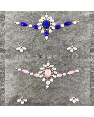 Yüz Taşları Mavi, Beyaz Pembe