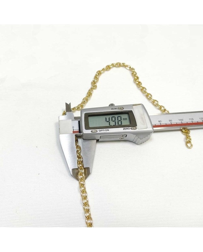 Takı Zinciri - 5 mm - Gümüş - 10 Metre