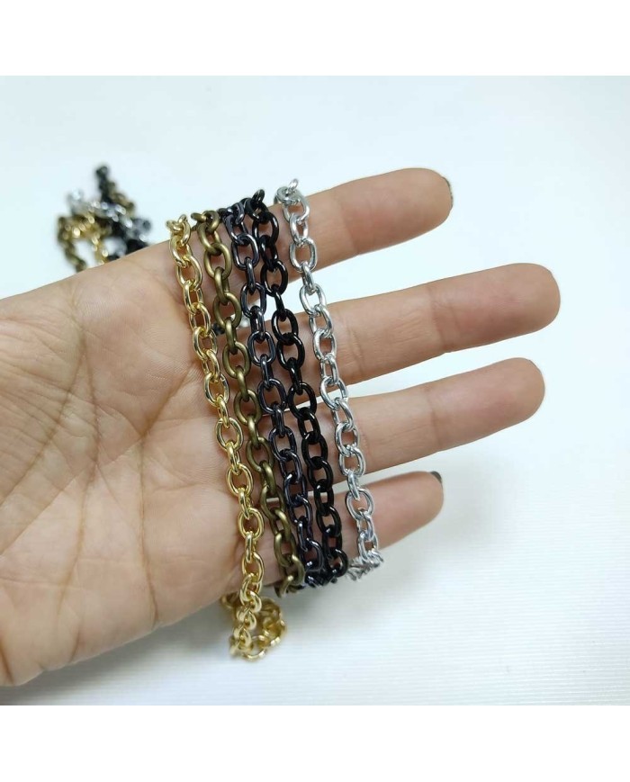 Takı Zinciri - 5 mm - Koyu Gold - 50 Metre