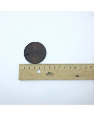 Ahşap Boncuk - Yan Çizgili Daire Model 10 Adet