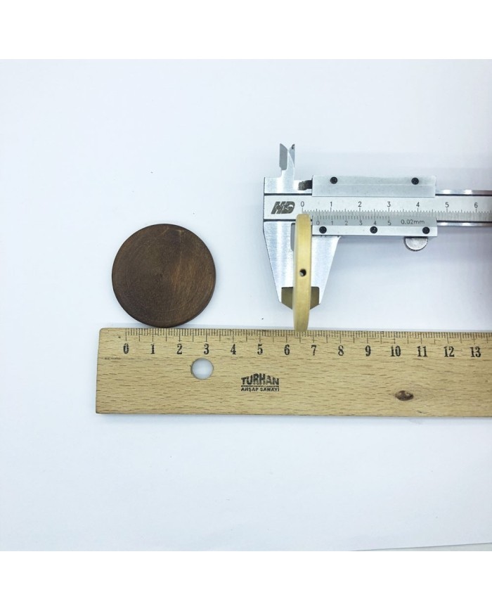 Ahşap Boncuk - Pul Model 10 Adet