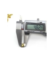 8mm Huni Boncuk Kapak - Gold - 50 Adet