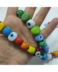 1 Dizi - İpe Dizili Cam Nazar Boncuk