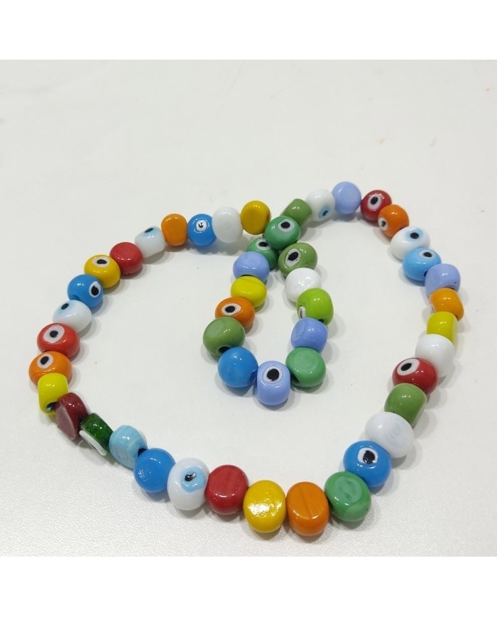 1 Dizi - İpe Dizili Cam Nazar Boncuk