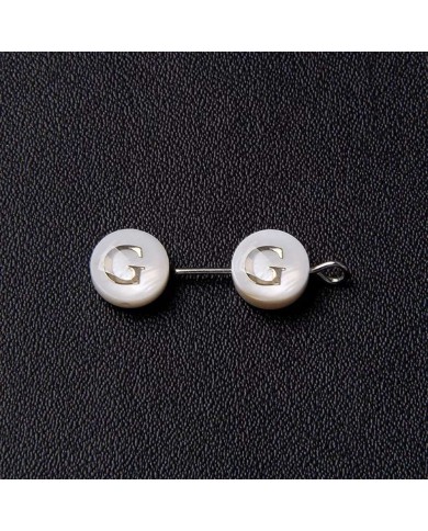 Sedef Varaklı Harf - G - 1 adet - 8mm