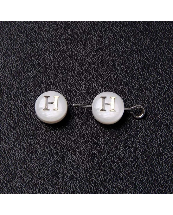 Sedef Varaklı Harf - H - 1 adet - 8mm