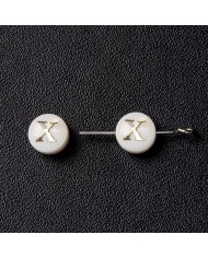 Sedef Varaklı Harf - X - 1 adet - 8mm