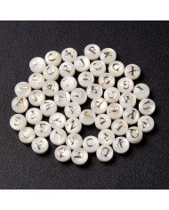 Sedef Varaklı Harf - Y - 1 adet - 8mm