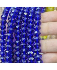 1mm İpe Dizili Kristal Boncuk Mat Opak Yeşil - 10 Dizi