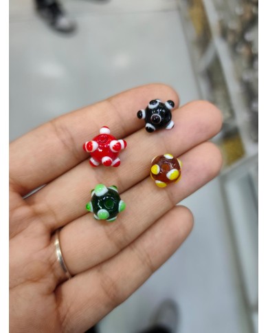 Cam Top Sarı Kolye Bileklik Ucu Charm 1 Adet
