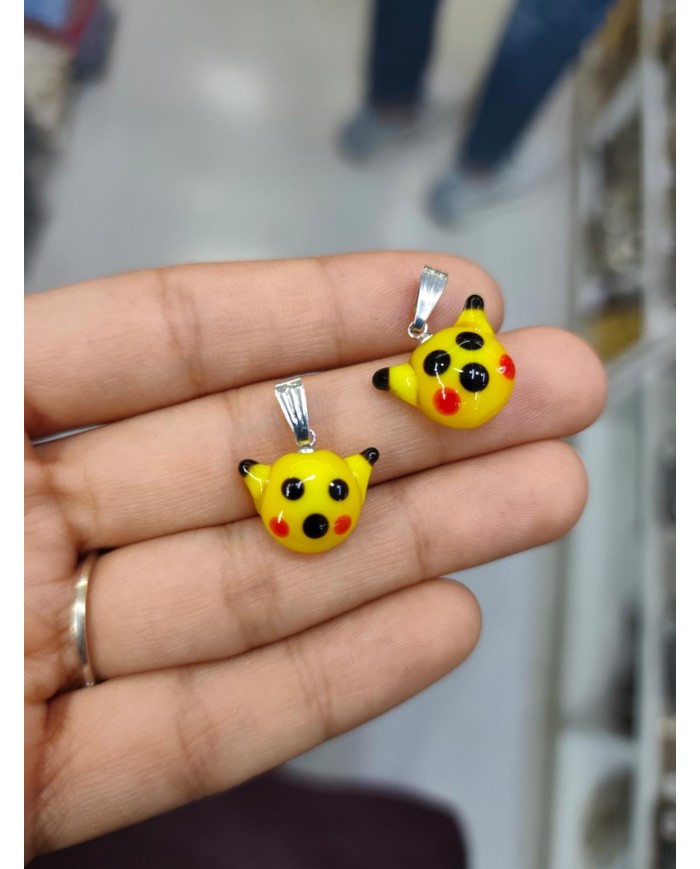 Cam Pikachu Kolye Bileklik Ucu Charm 1 Adet
