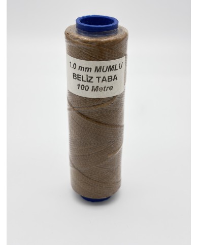 Mumlu İp Beliz Taba 1 mm 100 Metre