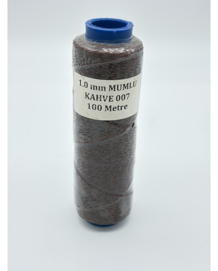 Mumlu İp Kahve 1 mm 100 Metre