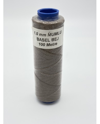 Mumlu İp Basel Bej 1 mm 100 Metre