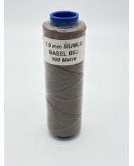 Mumlu İp Antrasit Füme Gri 1 mm 100 Metre