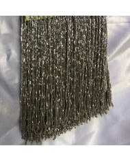 15 cm Kesme Boncuk Saçak Saks Mavisi 1 Metre