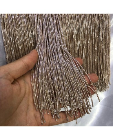 15 cm Kesme Boncuk Saçak Taş Beji 1 Metre