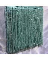 15 cm Kesme Boncuk Saçak Kobalt Mavisi 1 Metre