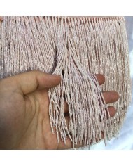 15 cm Kesme Boncuk Saçak Pudra Taş Beji 1 Metre