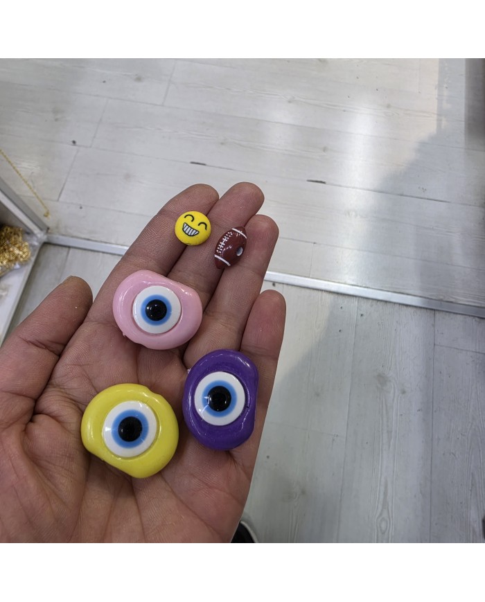 Oval Nazar Gözü Figürü Sarı 1 Adet