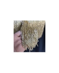 15 cm Parlak Kesme Boncuk Saçak Şampanya Altın Sarısı 1 Metre